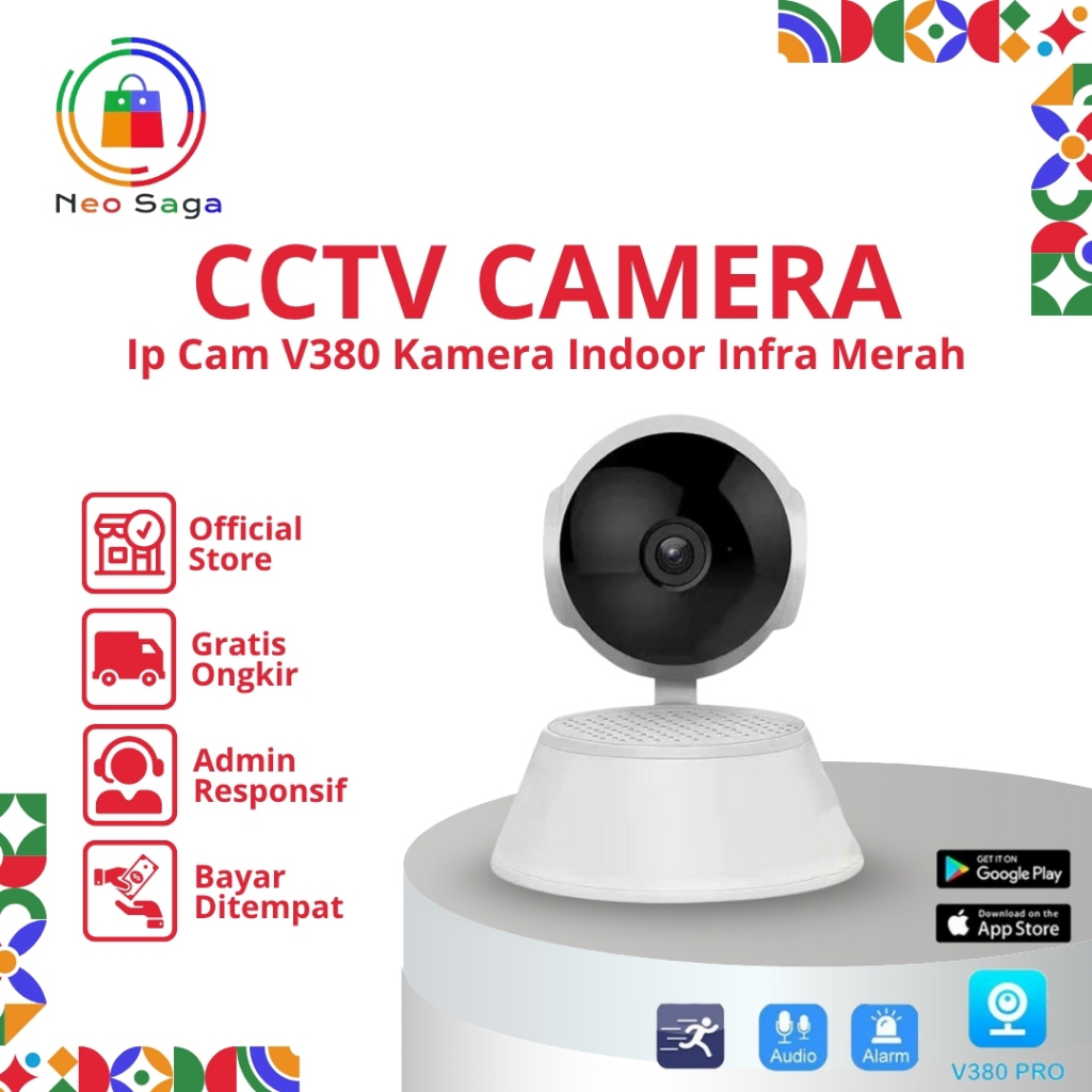 Jual Cctv Wifi Indoor Ip Cam V380 Kamera INFRA RED V380 Ip Camera ...