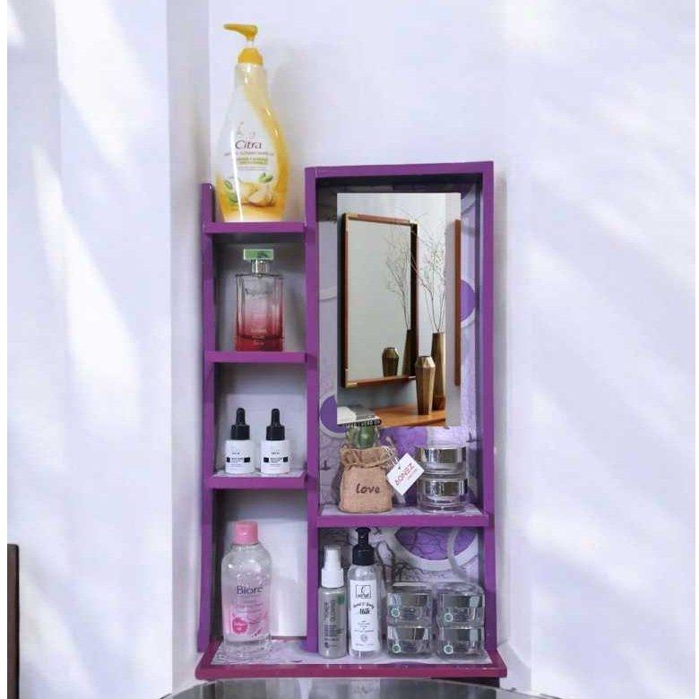 Jual RAK KOSMETIK GANTUNG MODEL NEW - RAK MAKE UP GANTUNG KACA | Shopee ...