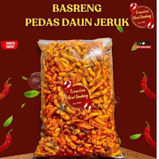 Basreng viral bandung 1kg / Basreng Pedas Daun Jeruk