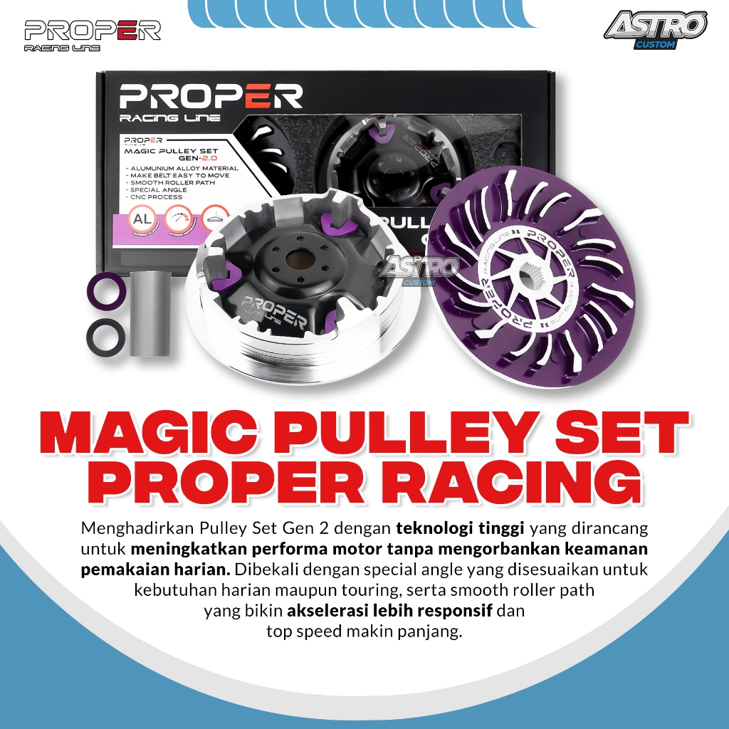 Jual Proper Magic Pulley Set Vario PCX ADV Stylo 160 KIZ Gen 2 Rumah ...