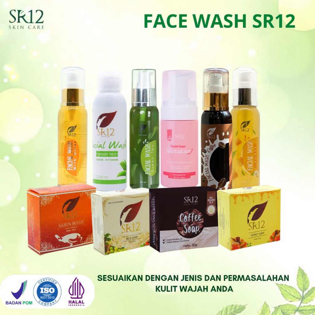 SR12 SABUN WAJAH ORIGINAL SABUN MUKA BPOM ATASI KULIT KERING KUSAM SENSITIF BERMINYAK FLEK HITAM