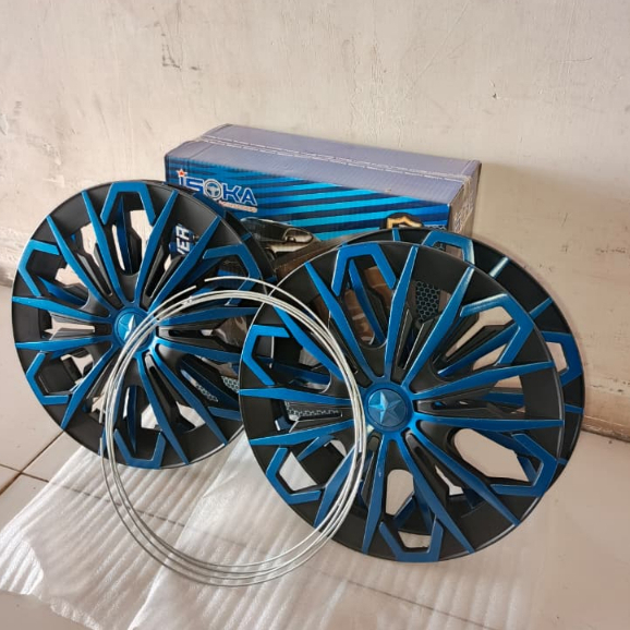 Jual WHEEL DOP HITAM BIRU DOP VLEG RING 13 INCHI PER SET | Shopee Indonesia