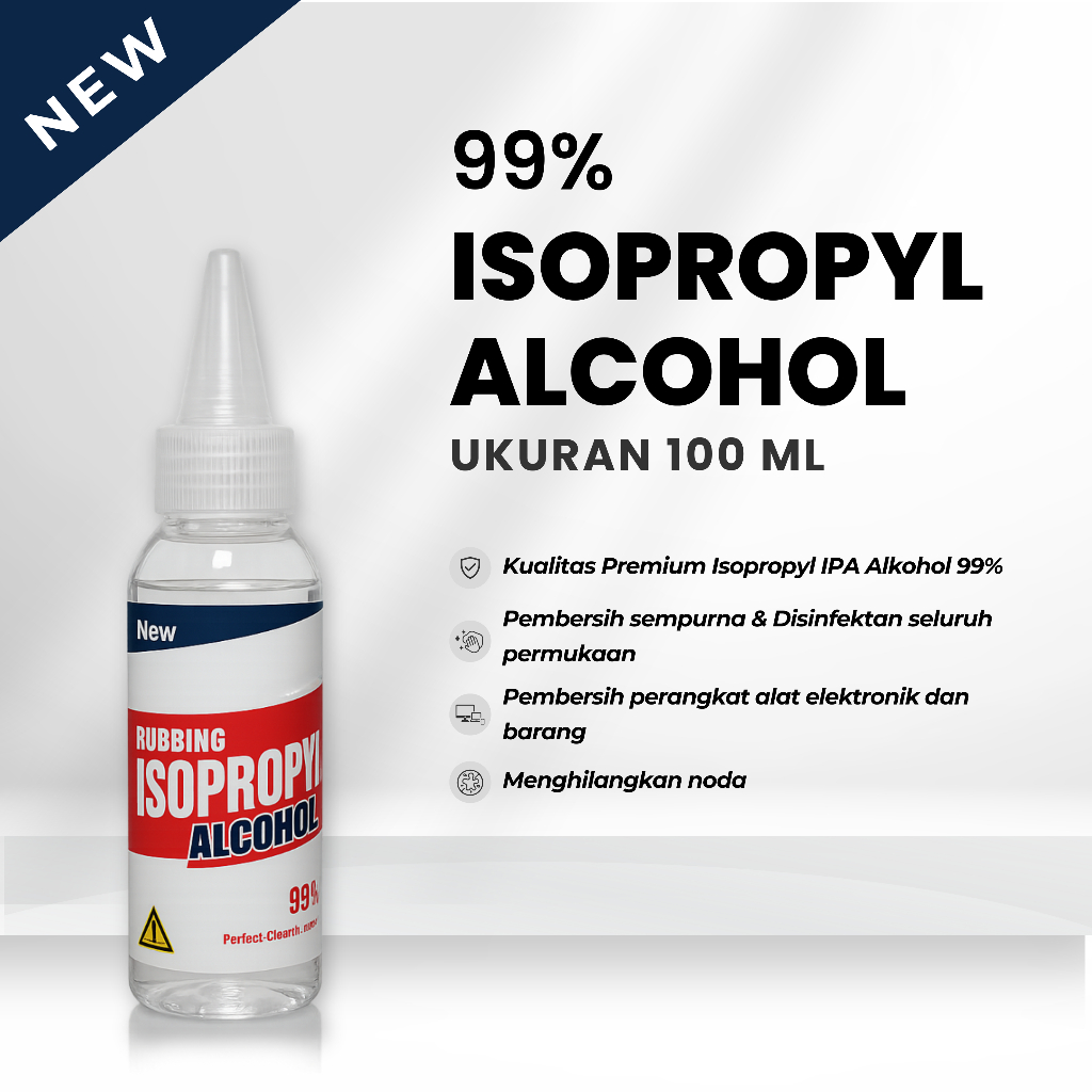 Jual Crystal Clean Cairan Alkohol Medis Murni IPA ISOPROPYL 99 100 Ml 