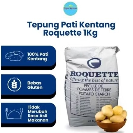 Jual Tepung Kentang | Potato Starch Roquette 1 Kg Halal | Untuk Mie ...