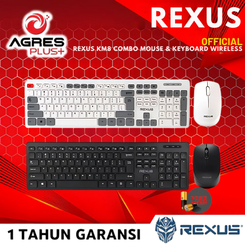 Jual Rexus KM8 Keyboard Mouse Wireless Combo Rexus RX KM 8 | Shopee ...