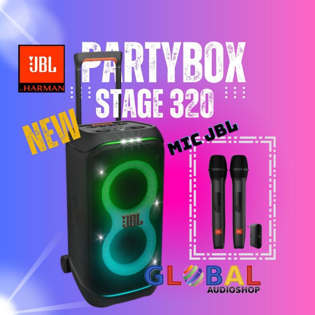 JBL PARTYBOX 320 Speaker Bluetooth Portable Serbaguna Original Party Box  Stage 320 Versi2 310