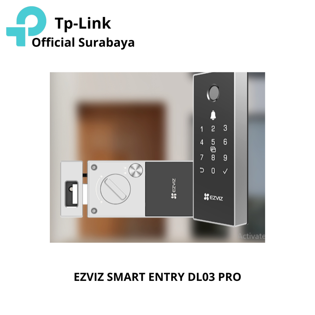 Jual EZVIZ DL03 Pro Smart Rim Lock Wi-Fi 2.4G | Shopee Indonesia