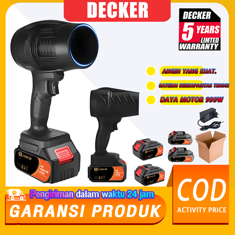 Jual DECKER COD Mesin Blower Angin Mini Portable Cordless Baterai ...