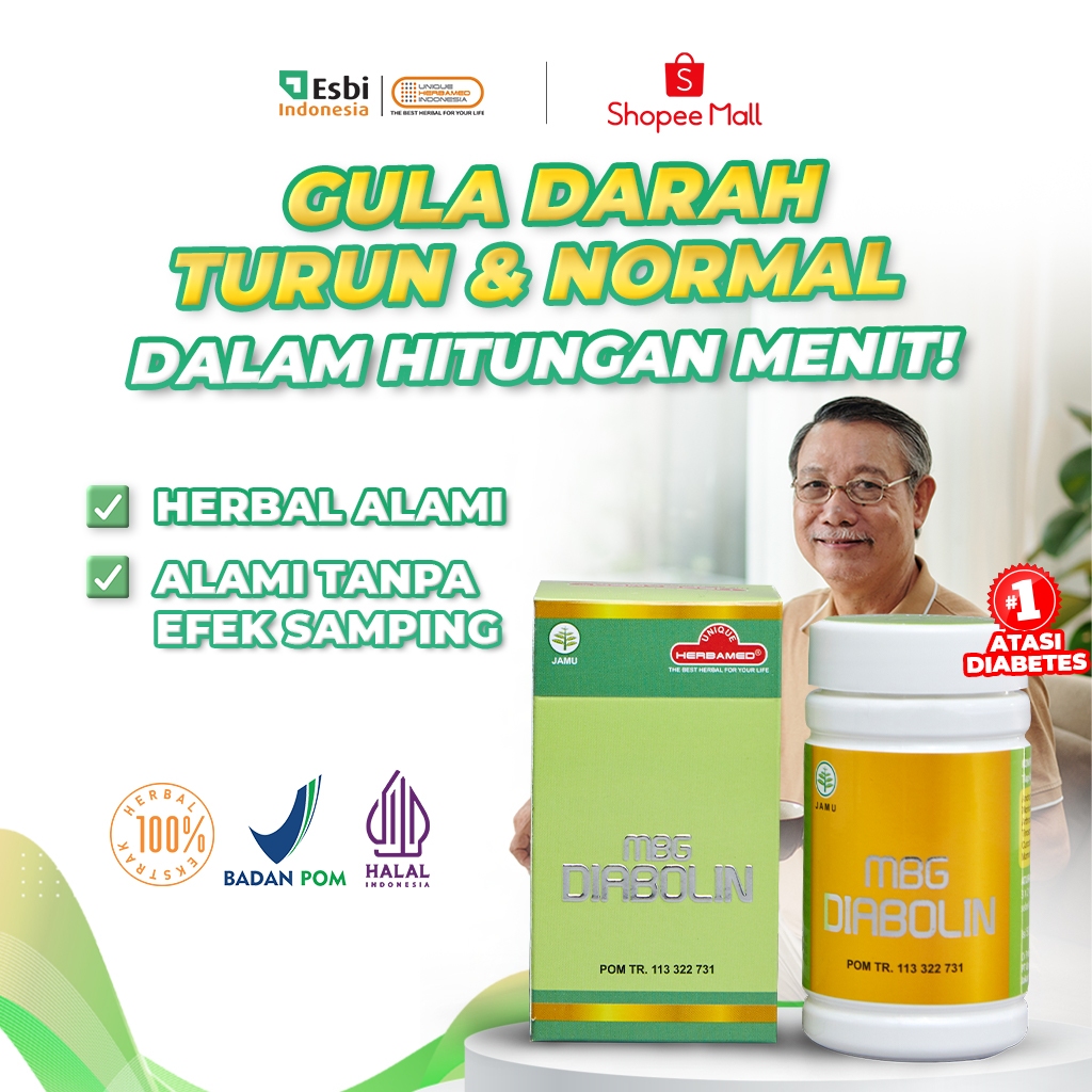DIABOLIN HERBAL | Obat Diabetes | Obat Penurun Gula Darah | Herbal Gula Diabetes | Herbal Diabet | Teh Insulin Diabetes Original | 0bat Diabetes Menurunkan & Mengontrol Gula Darah | Menjaga Kesehatan Pankreas & Produksi Hormon Insulin | Yakona Yacona
