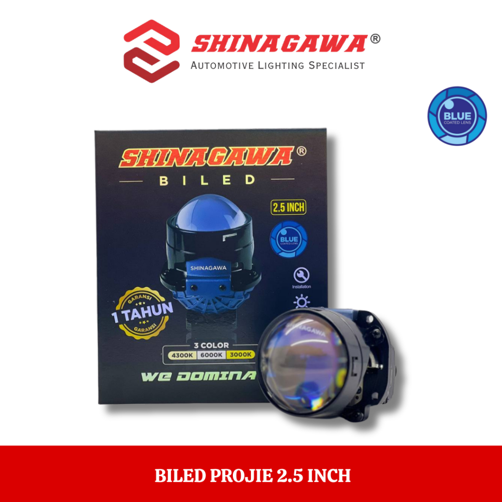 Jual [SHINAGAWA] BILED PROJIE 3 WARNA Projector Biled 2.5 Inci 3 WARNA ...