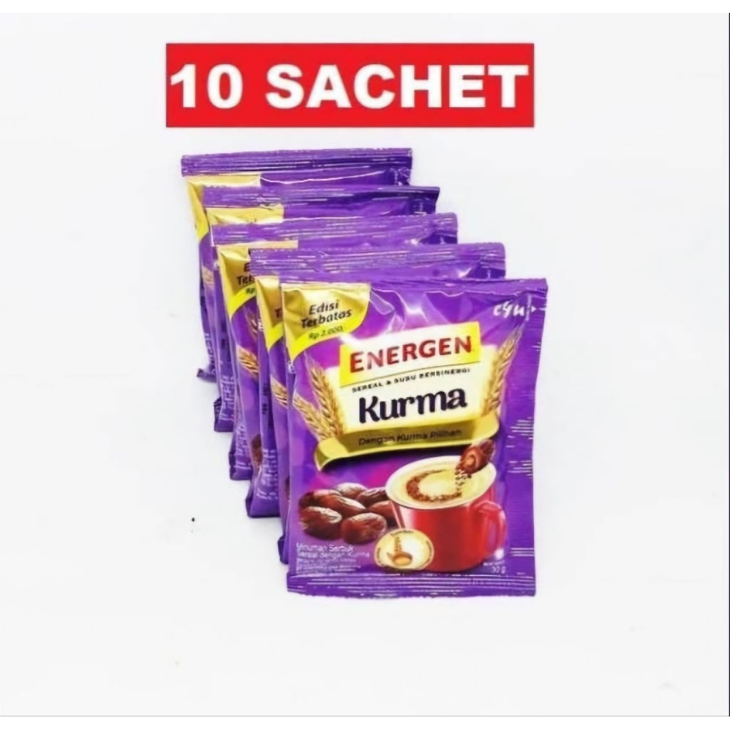 Jual MINUMAN SEREAL ENERGEN RASA KURMA 1 RENCENG ISI 10 BUNGKUS ...