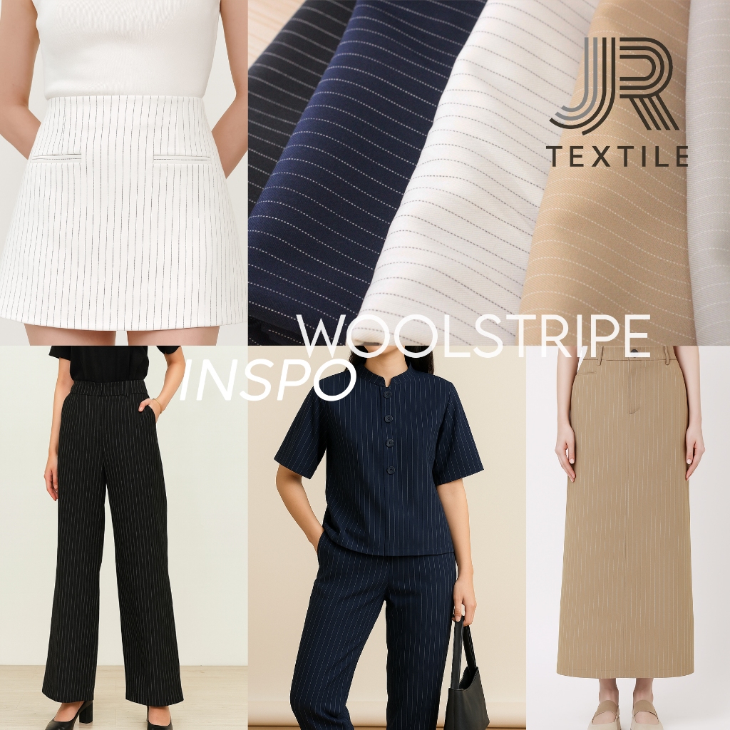 Jual Kain Woolstripe / Semiwool Stripe – Eceran Meteran – Bahan ...