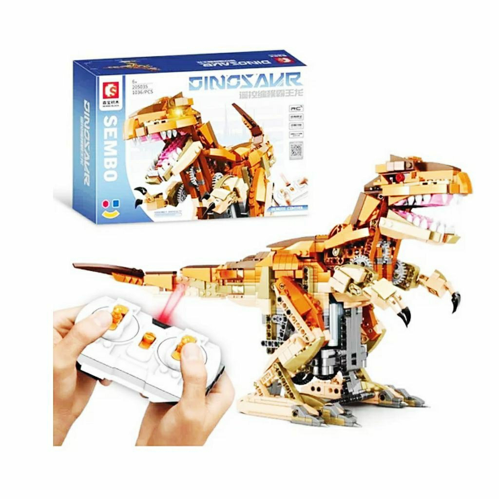 Jual LIMITED STOCK BRICKS SULTAN DINO BLOCK PREMIUM SEMBO ADA REMOTE ...