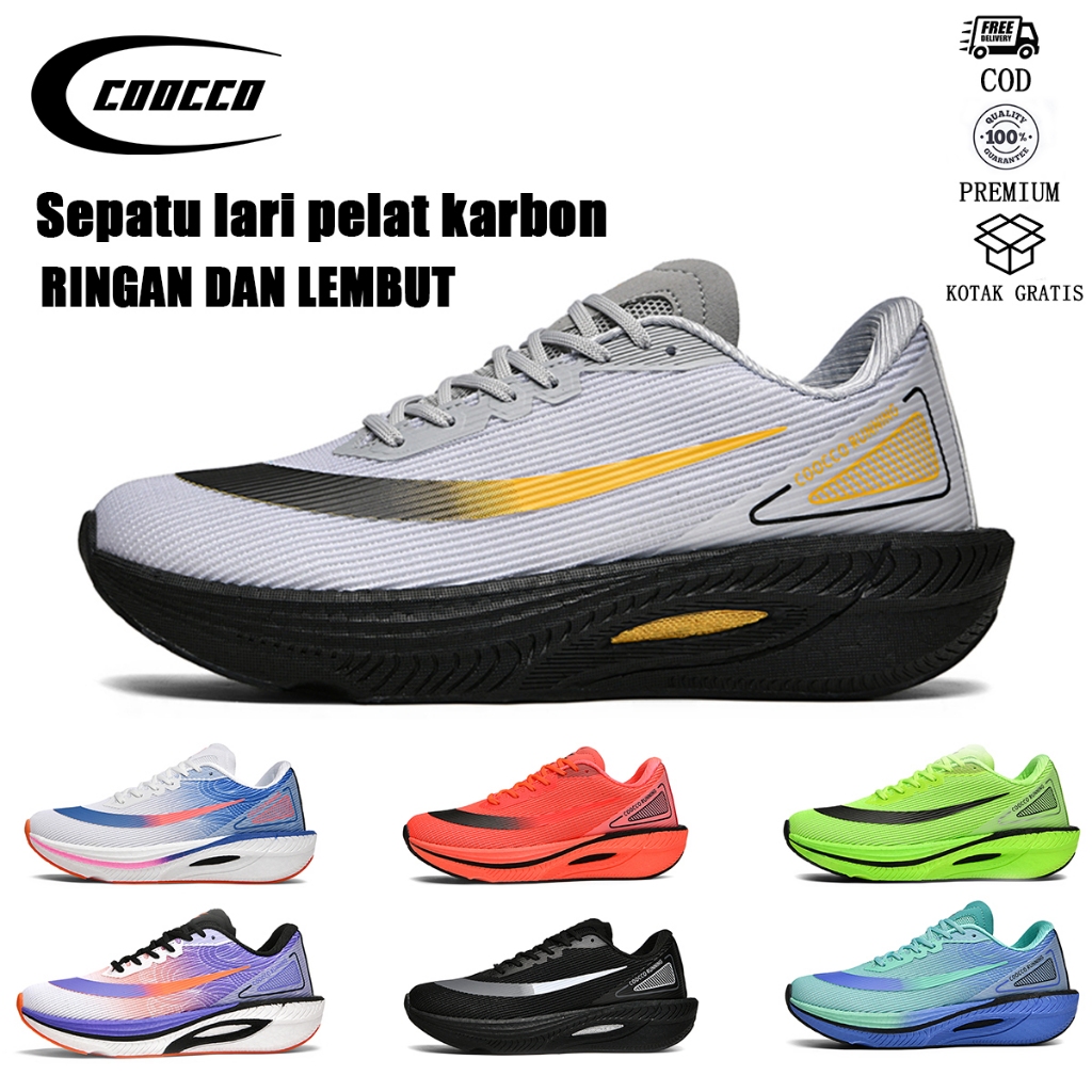Jual COOCCO SEPATU OLAHRAGA PRIA CARBON PLATE HIGH-ELASTIC SEPATU SUDAH ...