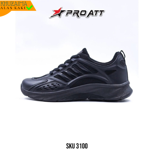 Jual PRO ATT Sepatu Sekolah Full Hitam SKU 3100 Terbaru | Shopee Indonesia