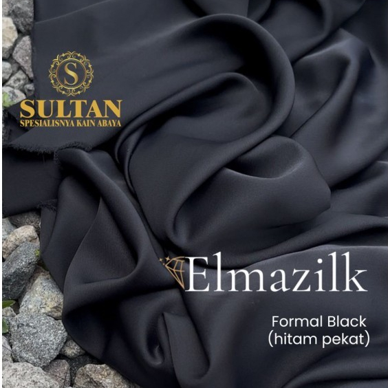 Jual Per50cm Kain Elmazilk Anti UV Premium Warna Hitam Pekat atau Jet ...