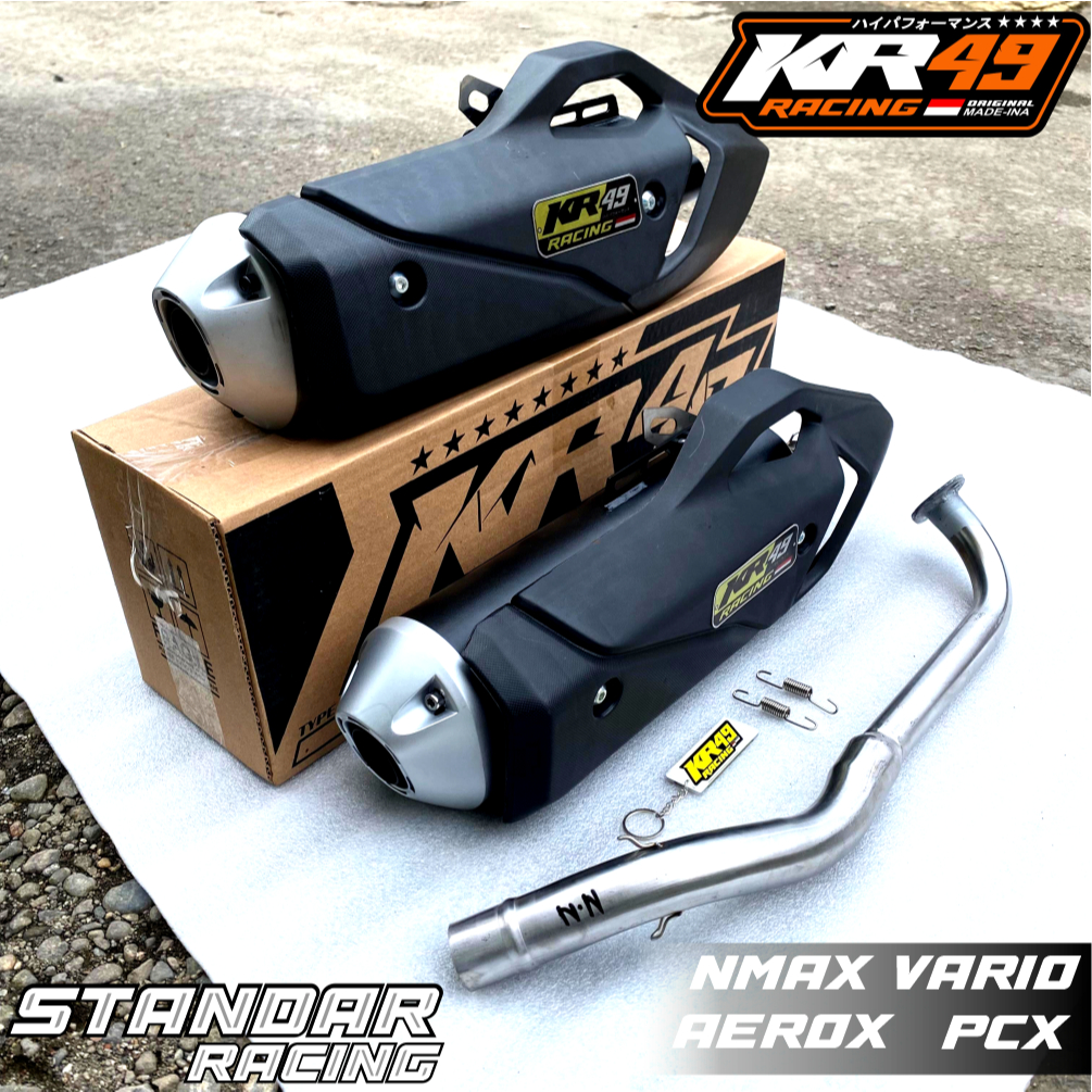 Jual KNALPOT STANDAR RACING INLET 35 TYPE TABUNG PCX ORIGINAL KR49 PCX ...