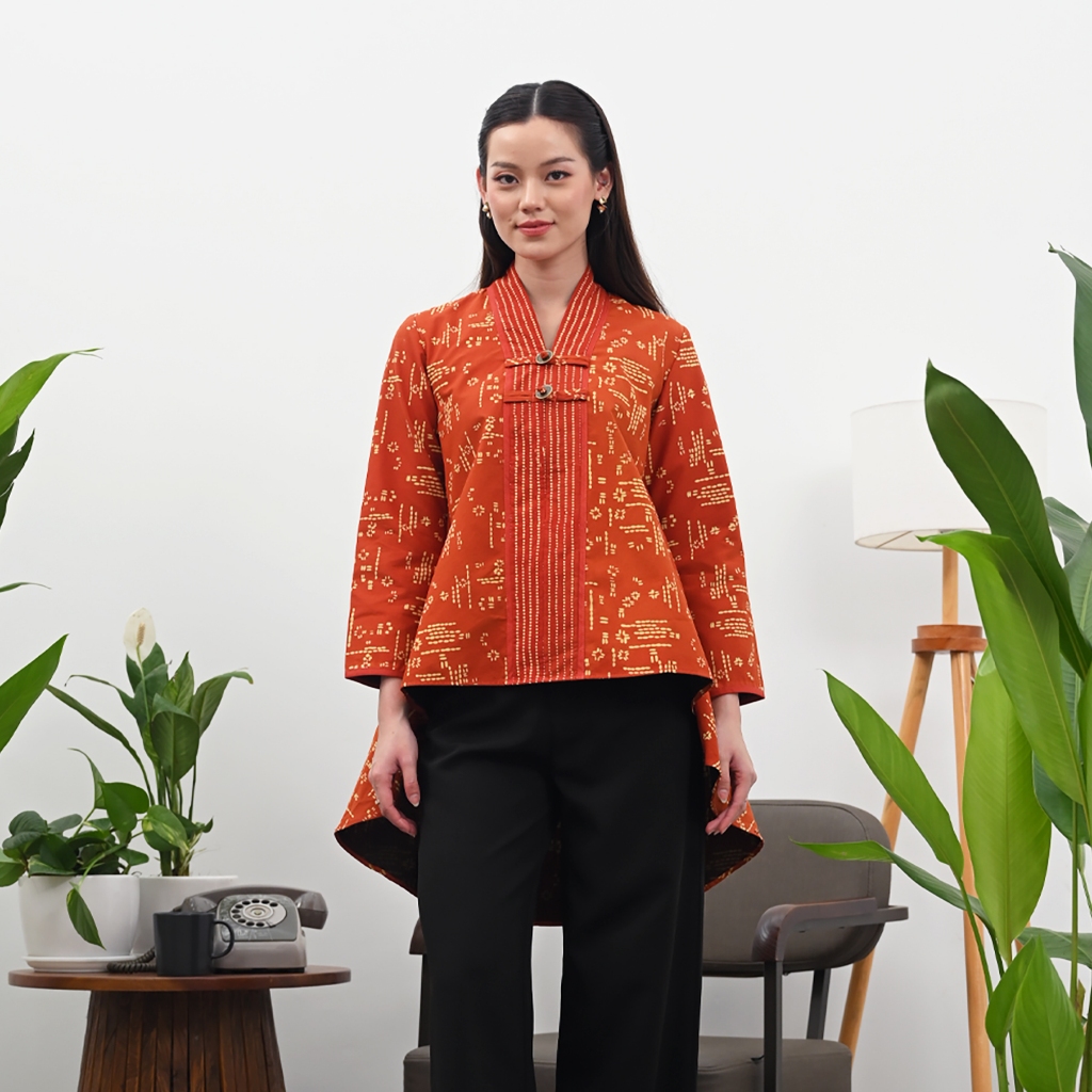 Jual NONA RARA - Olla Garut T4580, Baju kerja batik blouse wanita ...