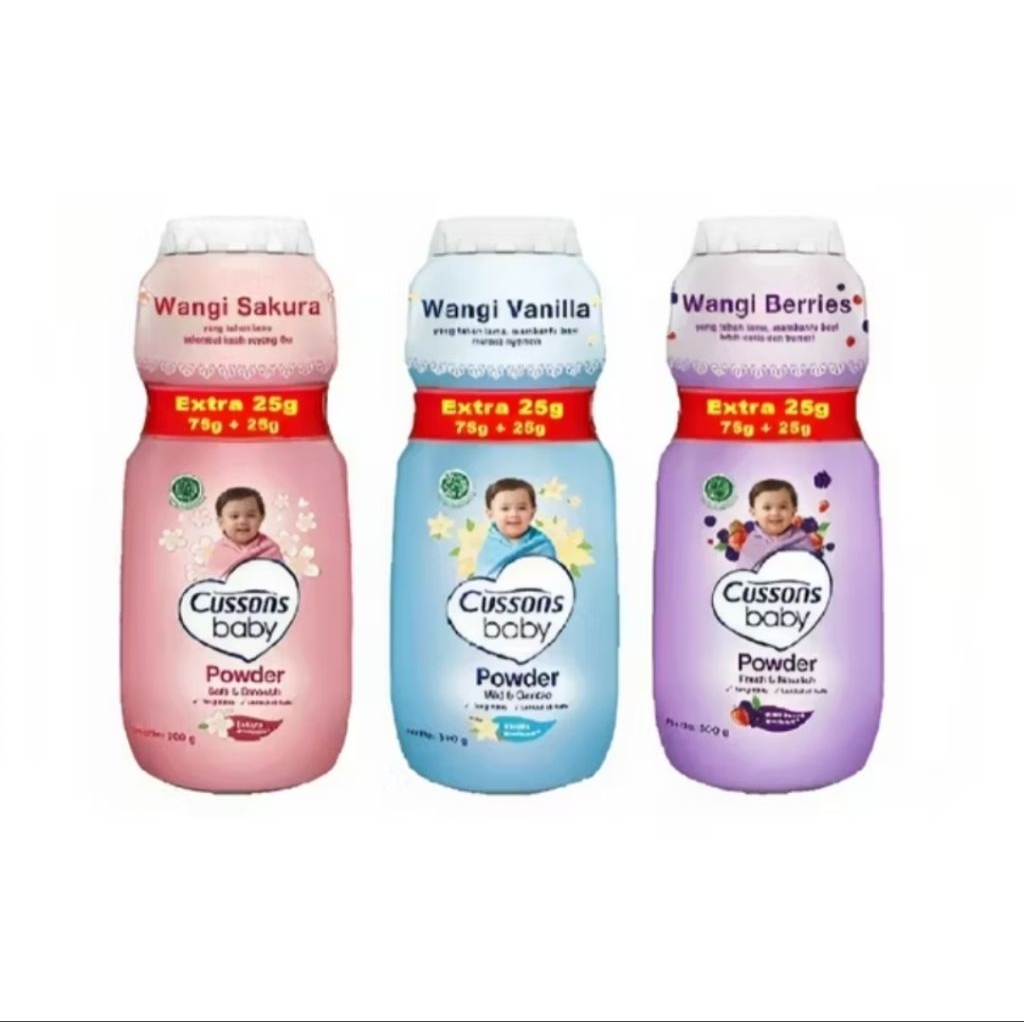 Jual Cussons Baby Powder 35gr+15gr 75gr+25gr | Shopee Indonesia