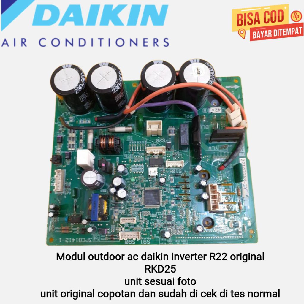 Jual Modul outdoor ac daikin inverter R22 originalRKD25 unit sesuai ...