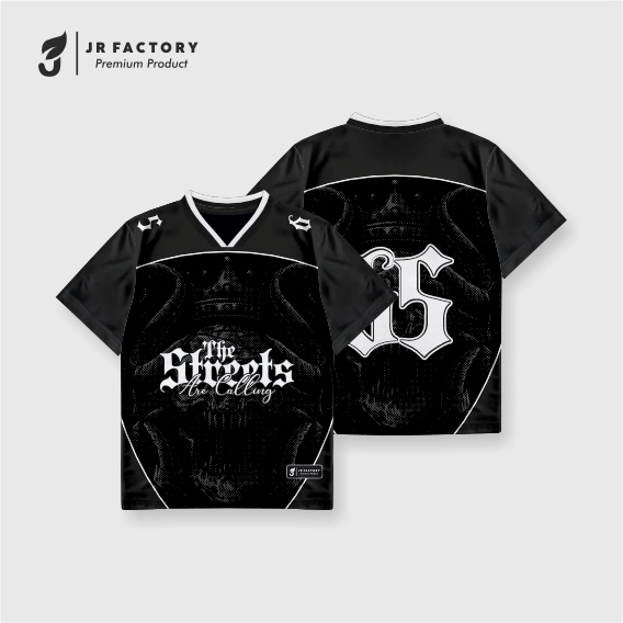 Jual JR FACTORY Baju Jersey Dewasa Unisex Streetwear Oversize Number ...