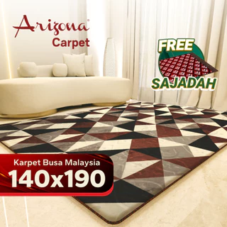[140x190cm] Free Sajadah Arizona Carpet Cosmo Love Karpet Busa Malaysia Arizona Motif Minimalis Anti Licin