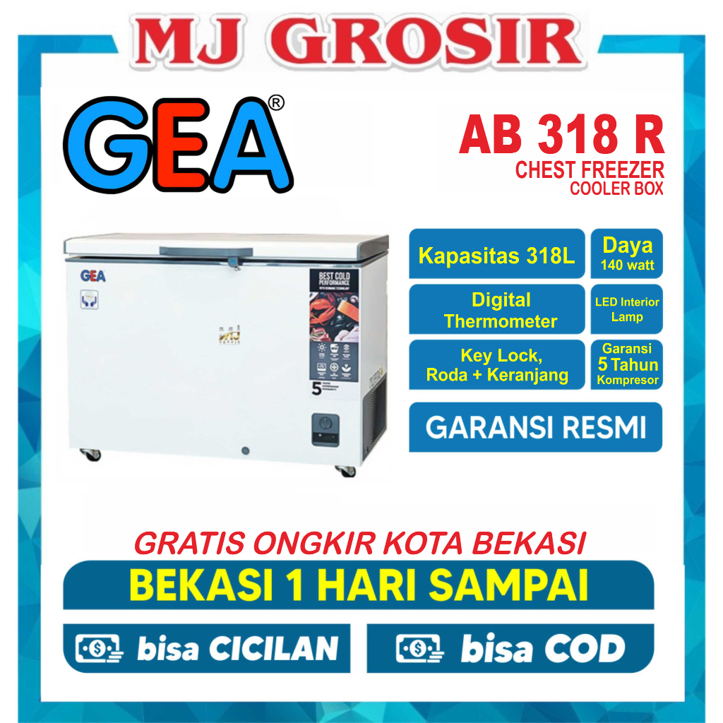 Jual RSA CF 310 Q / AB 318 / SRF 333 CHEST FREEZER BOX 318 L LEMARI ...