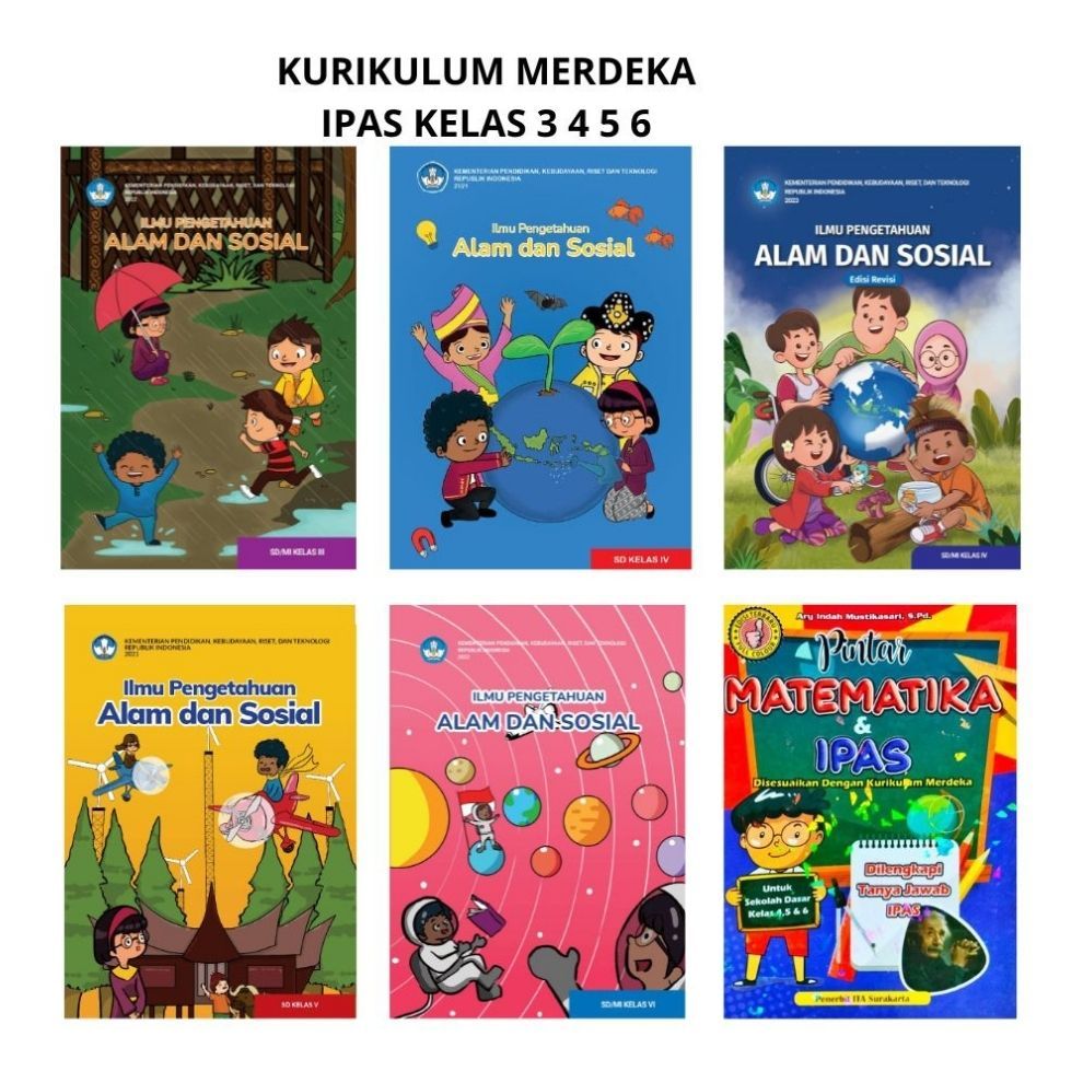 Jual Baca Buku IPAS Kelas 3 4 5 6 SD Ilmu Pengetahuan Alam dan Sosial ...