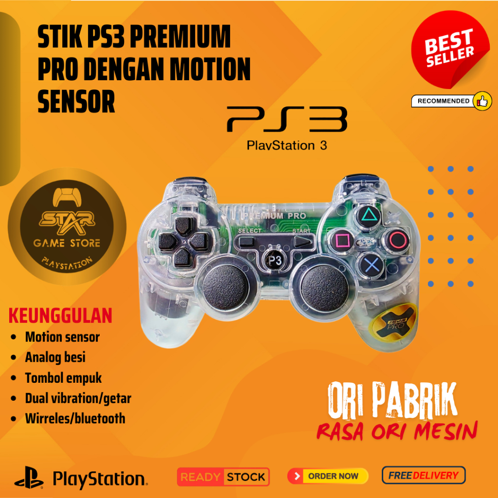 Jual Stik Ps3 Oripabrik Premium Pro Motion Sensor Shopee Indonesia