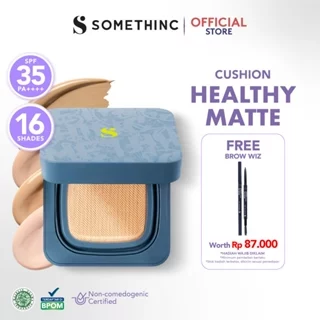 SOMETHINC HOOMAN Breathable Cushion Cover SPF 35 PA++++ - Cushion Dengan Skin Matte Finish Anti Greasy, Anti Cakey, Dan Anti Cracking | Mampu Menyamarkan Pori, Meratakan Warna Kulit, Ringan Digunakan Di Wajah, Memproteksi Kulit Dari Sinar Matahari