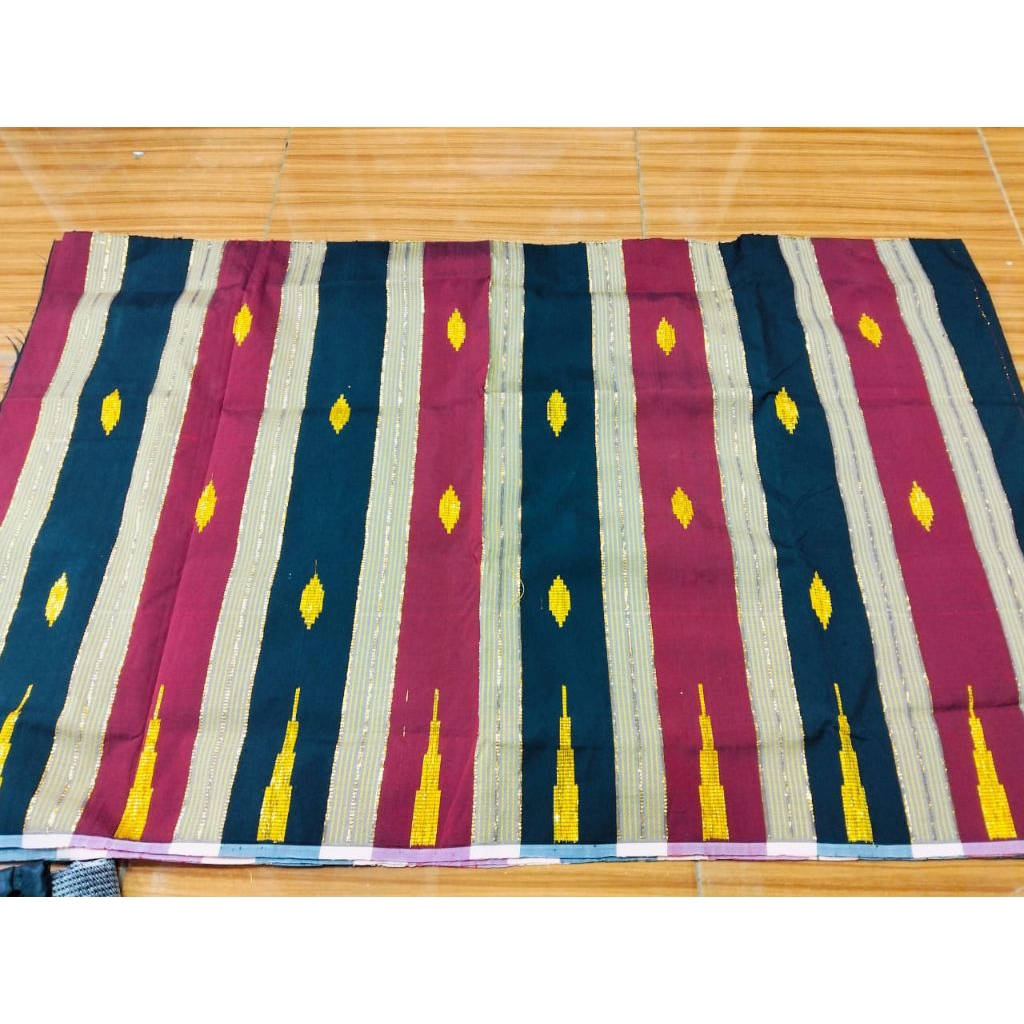 Jual Sarung Sutra Bugis Pancawarna hijau Asli lipak sakbe | Shopee ...