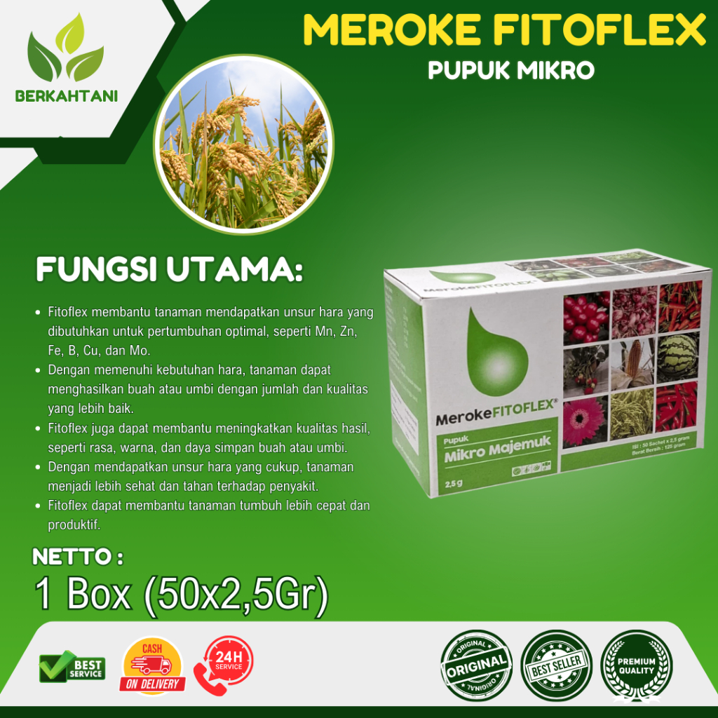 Jual Meroke Fitoflex 1 Box isi 50 pcs Fitoflex 2.5 Gram Pupuk Mikro ...