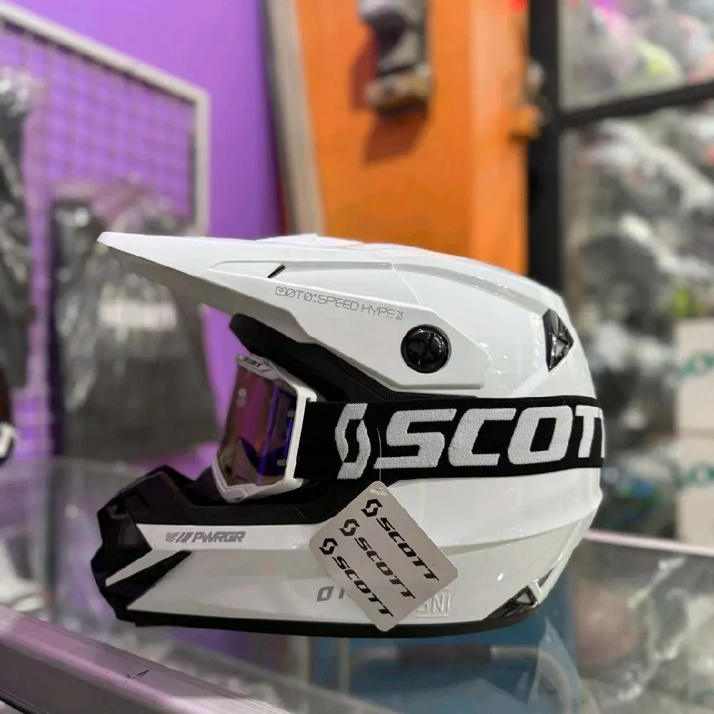 Helm Off-Road Scott Moto Speed Hypex Putih