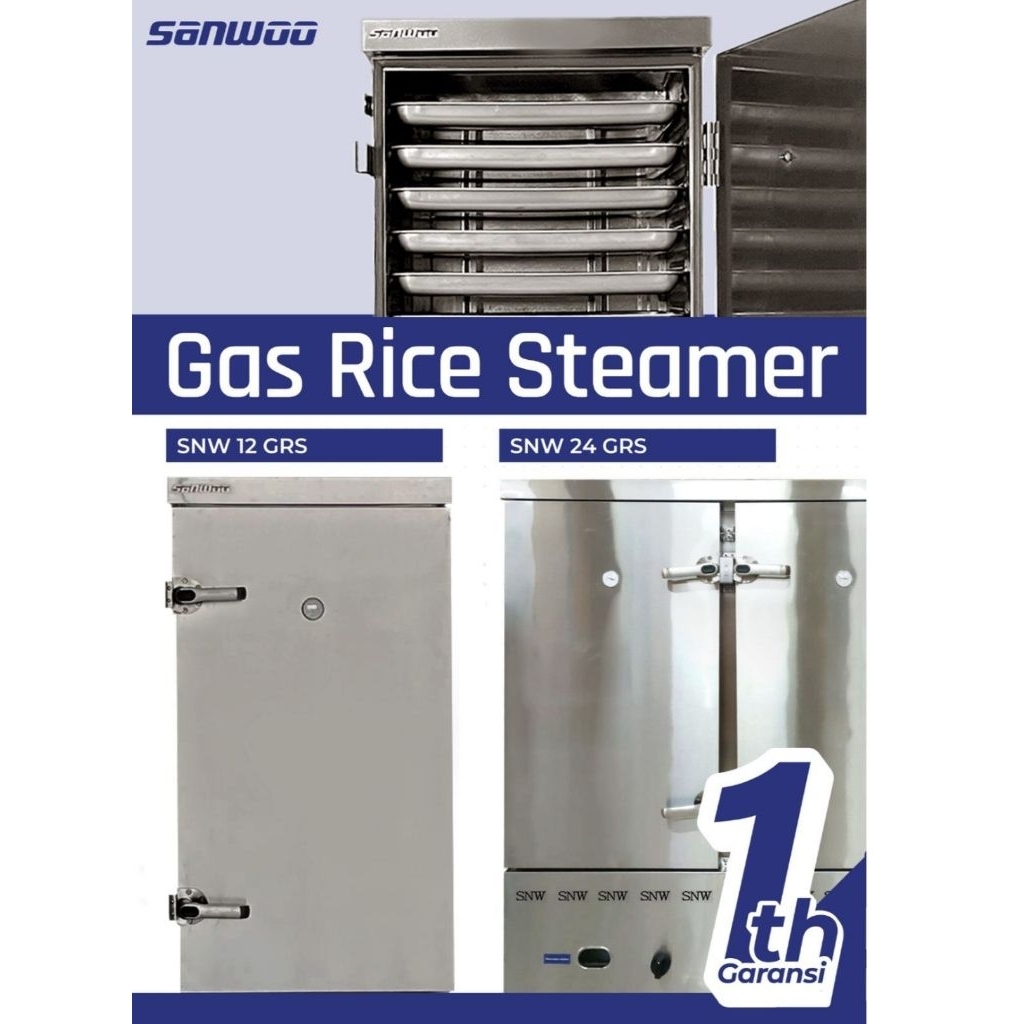 Jual Gas Rice Steamer SNW-12 GRS tray ss 304 food grade premium ...