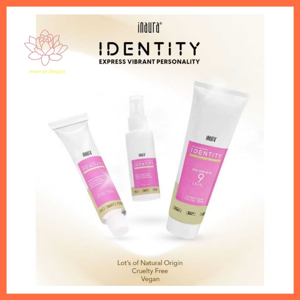 Jual inaura identity permanent hair color semir / colorboost / one step ...