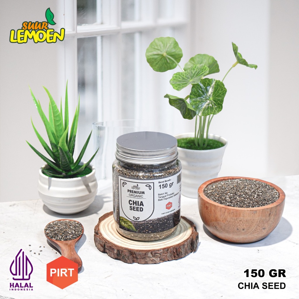 Jual Biji Chia Seed Organik 150 gram / Black Chia Seed Premium Untuk ...