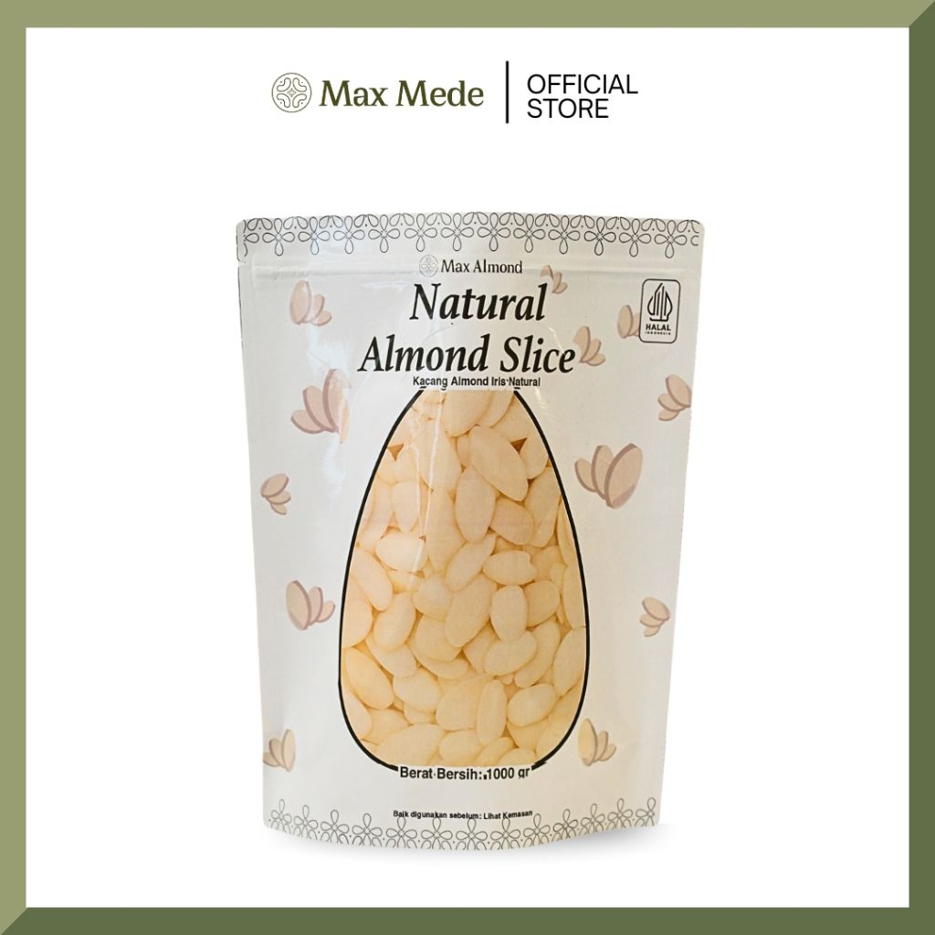 Jual Max Mede - Almond Slice Mentah 1Kg | Shopee Indonesia