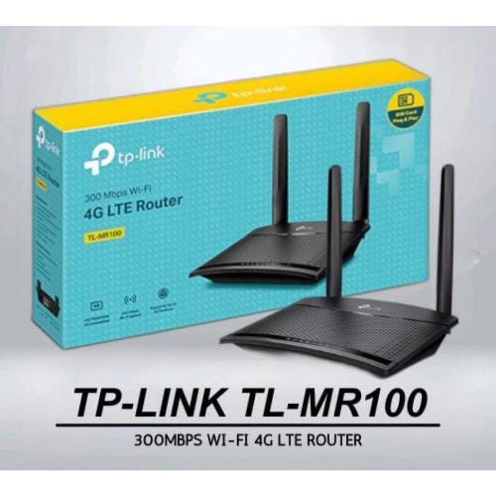Jual TP Link MR100 | 300 Mbps Wireless N 4G LTE ALL OPERATOR | Router ...