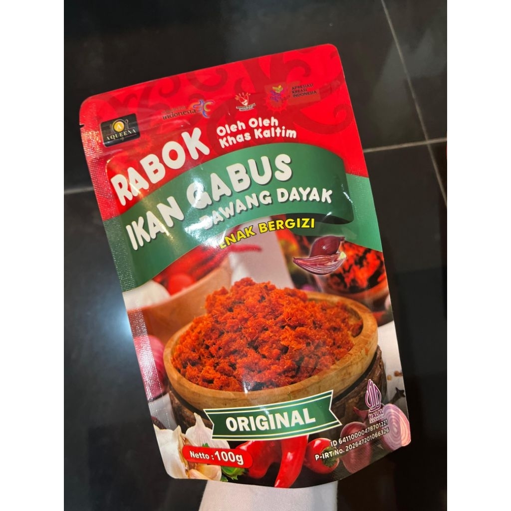 Jual Rabok Ikan Kalimantan Bawang Dayak 100gr Oleh Oleh Khas Kaltim ...