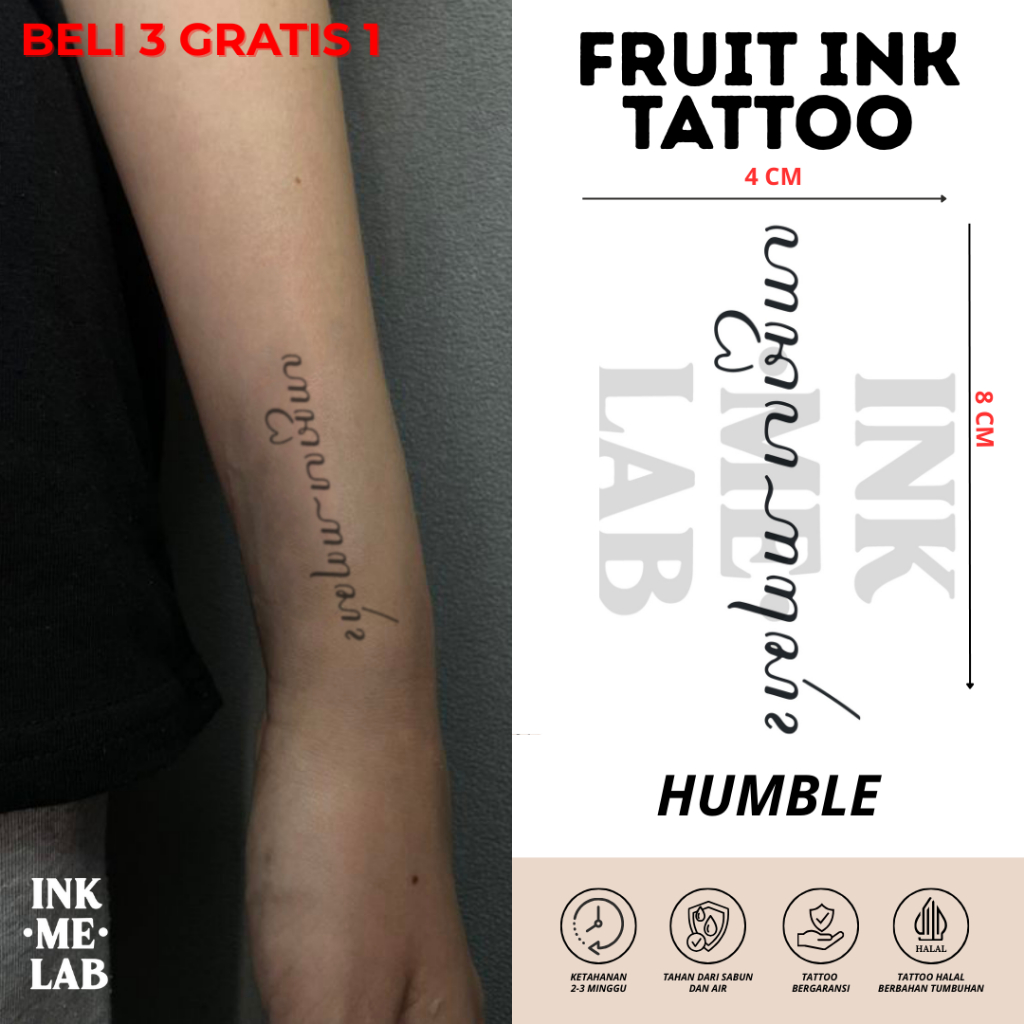 Jual FRUIT INK TATTO AKSARA JAWA COLLECTION | Shopee Indonesia