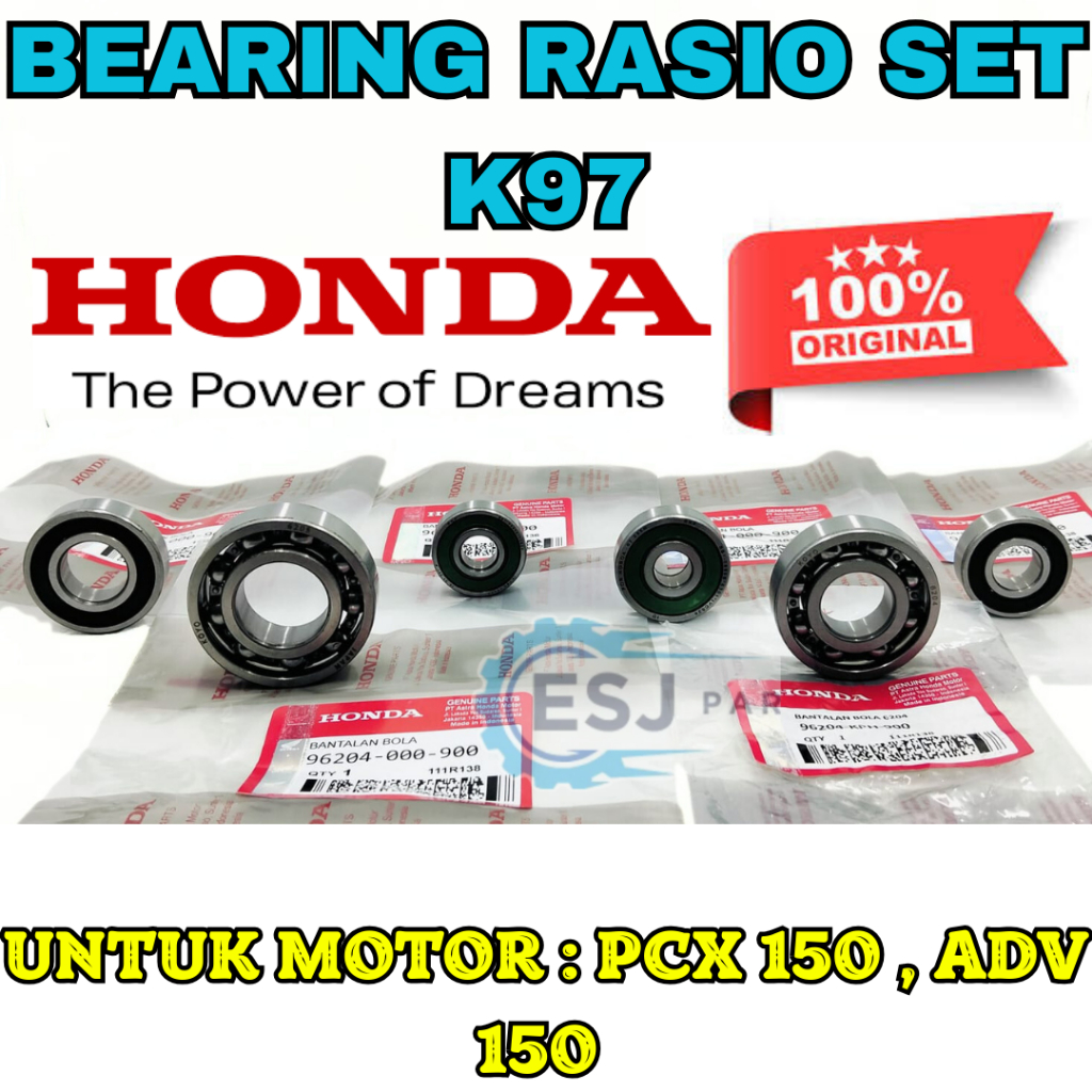 Jual BEARING RASIO SET K97 ASLI ORIGINAL HONDA PCX 150 ADV 150 PRODUK ...