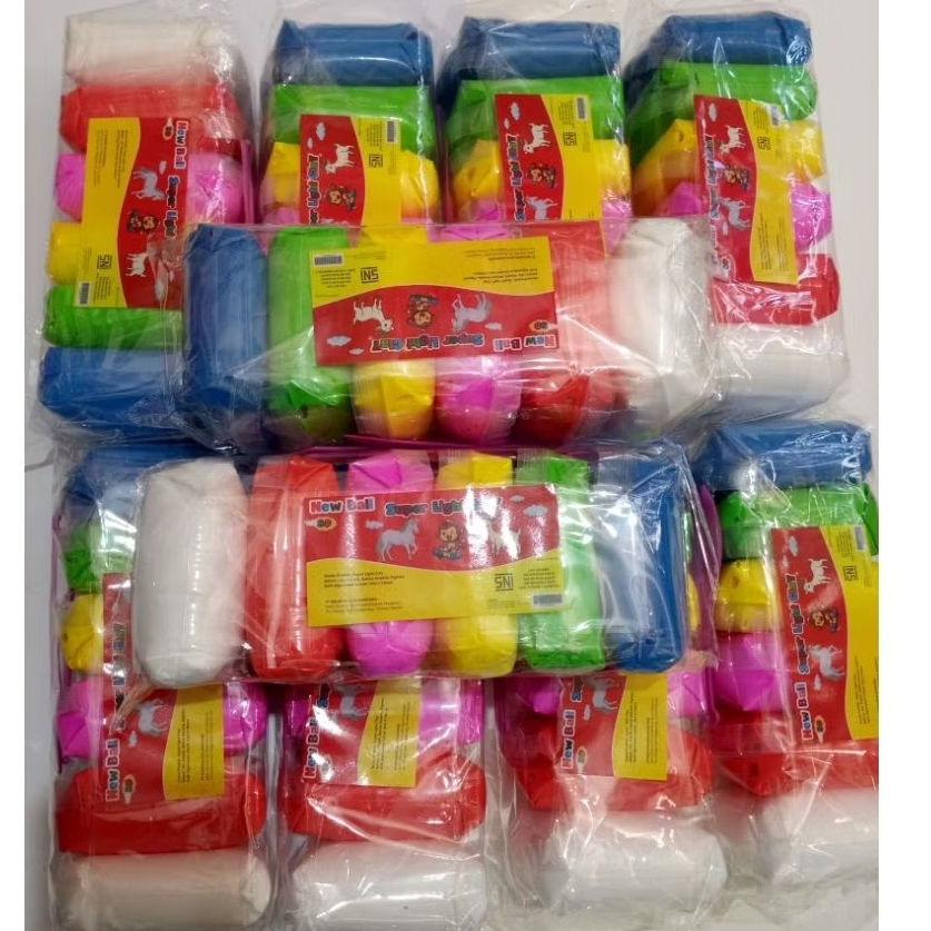 Jual CLAY JUMBO POLYMER MAGIC/SLIME CLAY ISI 6 PCS | Shopee Indonesia
