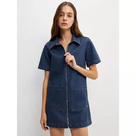 Denim Pocket Mini Dress 