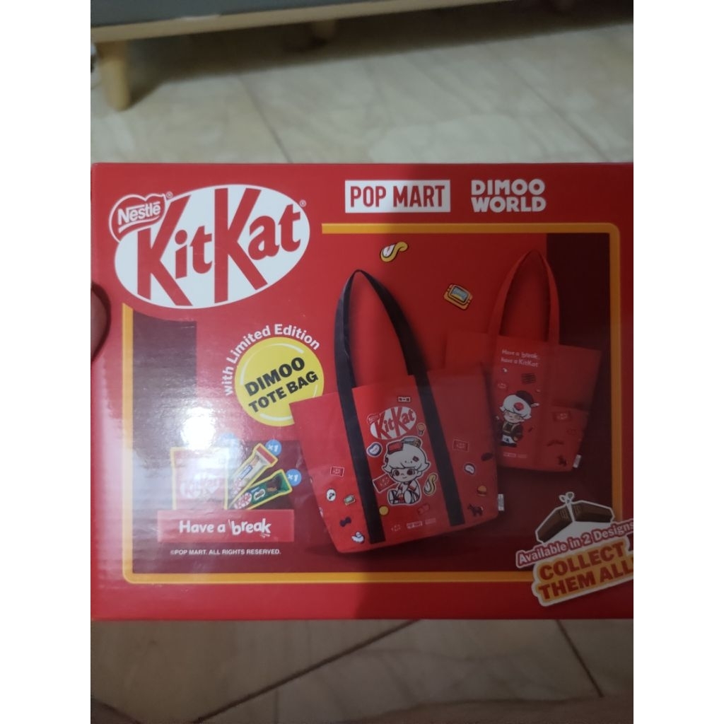 Jual Kitkat x dimoo popmart limited edition singapore Brand new ...