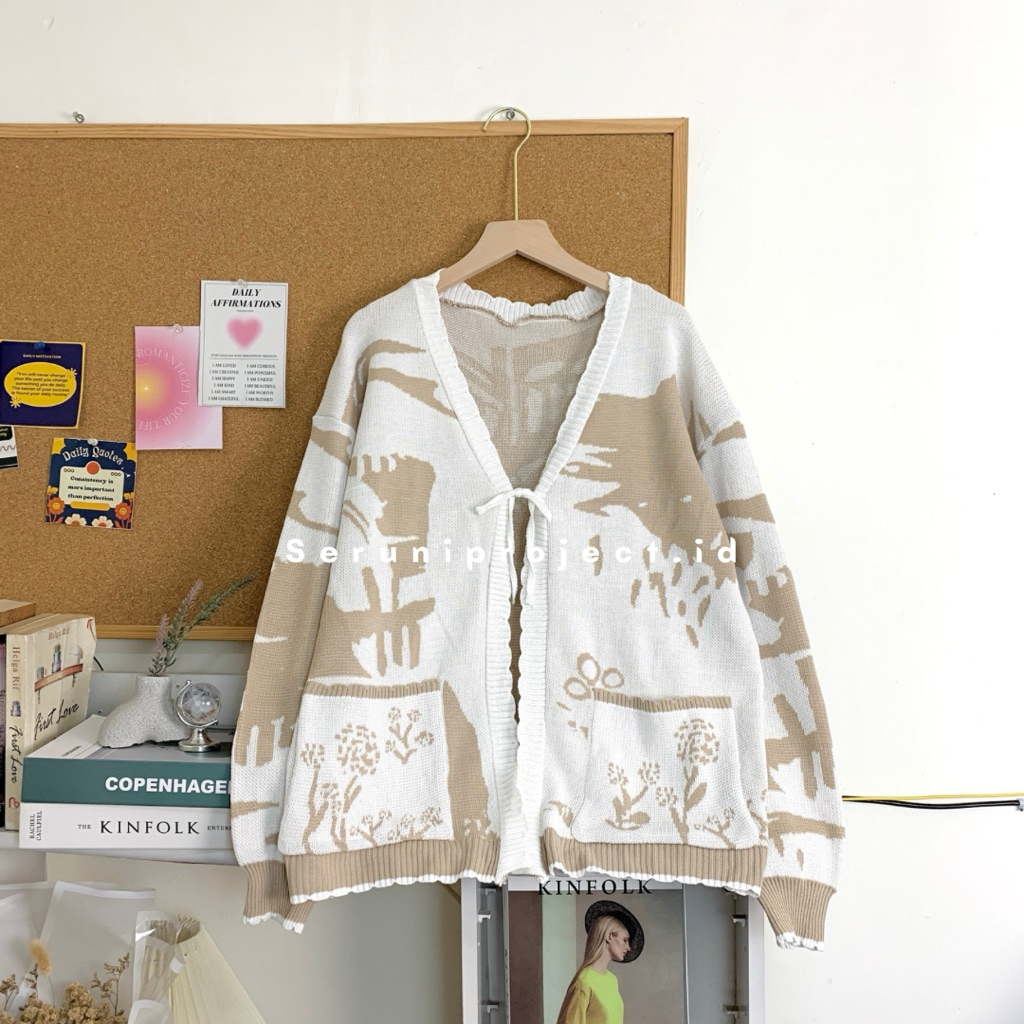 Jual Aera pocket cardigan korean style atasan rajut wanita outer tali ...