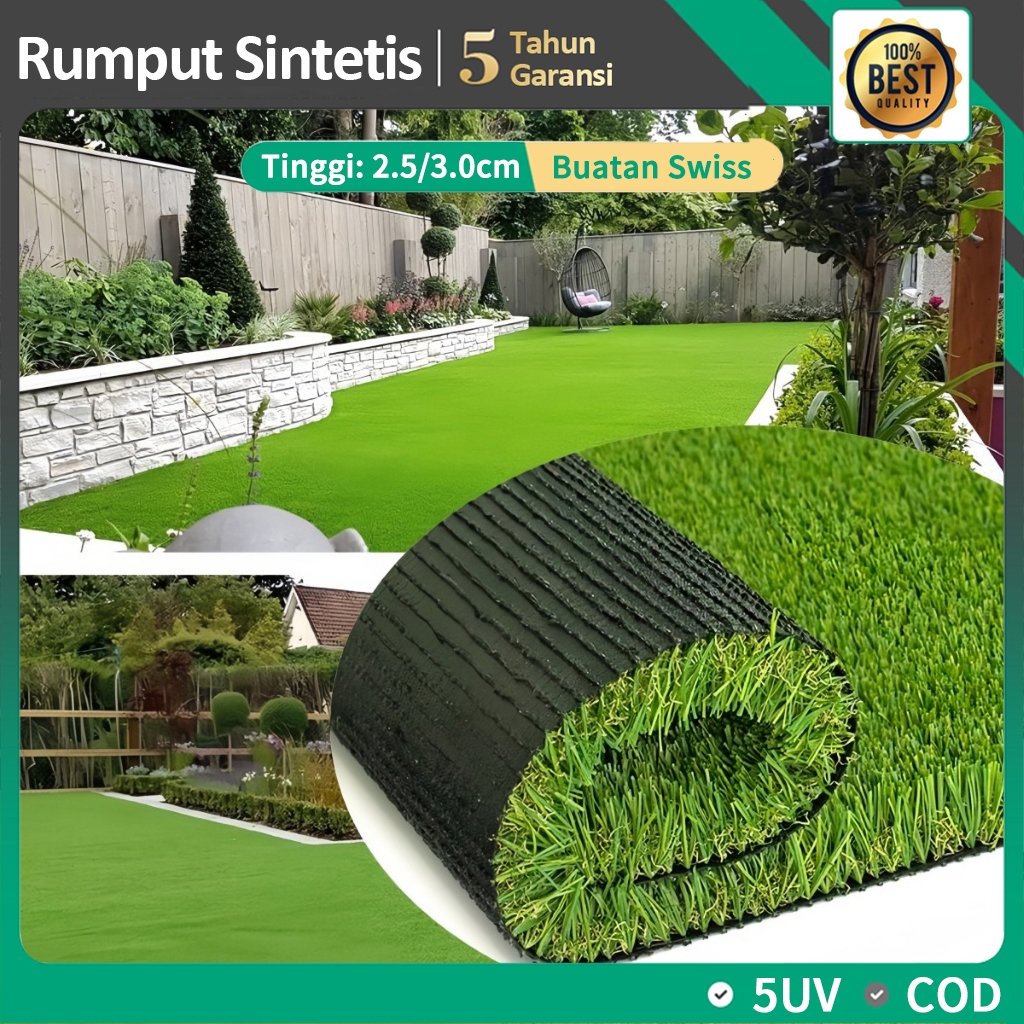 Jual Karpet Rumput Sintetis 3M x 2M 5M x 1M Simulasi Rumput Taman ...