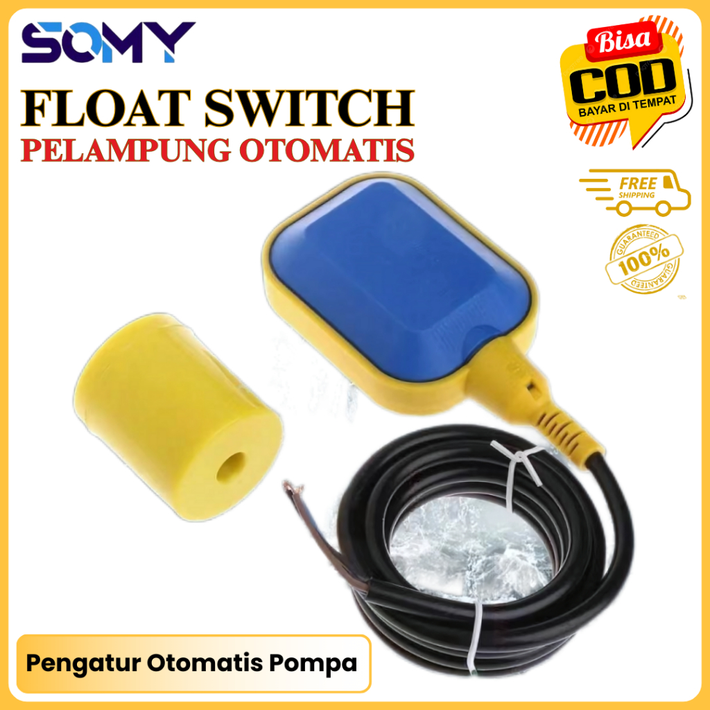 Jual SOMY Pelampung Otomatis ON / OFF Pompa Celup Float Switch 2Meter ...