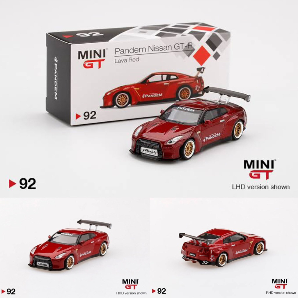 Jual Mini GT No 92 Pandem Nissan GTR R35 Lava Red | Shopee Indonesia