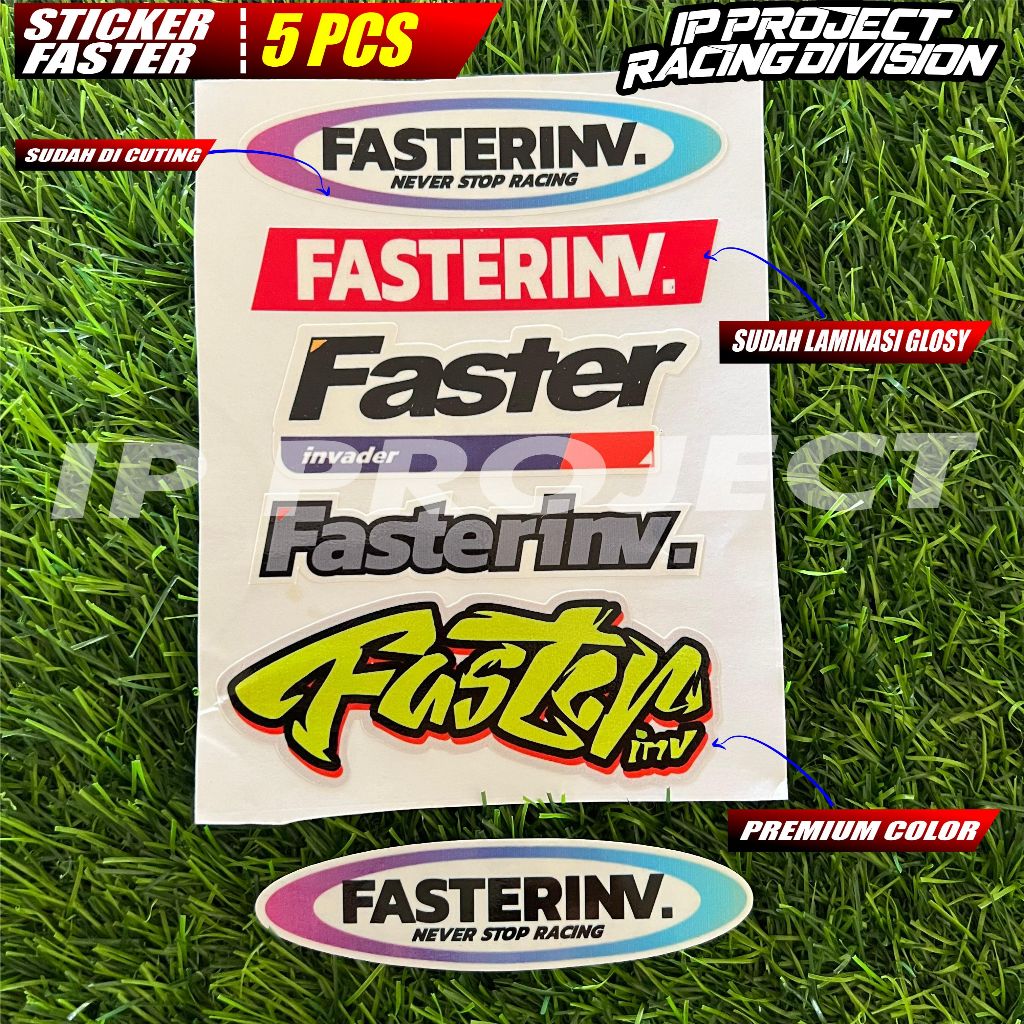Jual STIKER FASTER INV STICKER PACK FASTER INVADER ISI 5 PCS SUDAH ...