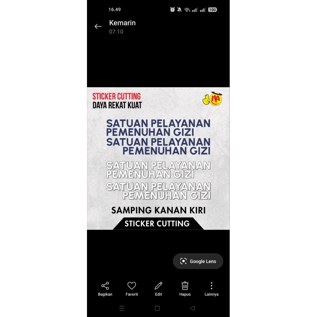 Jual stiker branding mobil SPPG/cutting sticker BGN | Shopee Indonesia